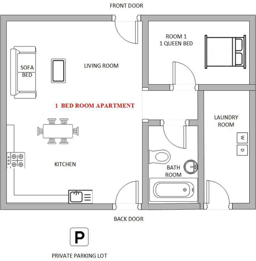 1 Or 3 Bedroom Apartment With Full Kitchen Page Dış mekan fotoğraf